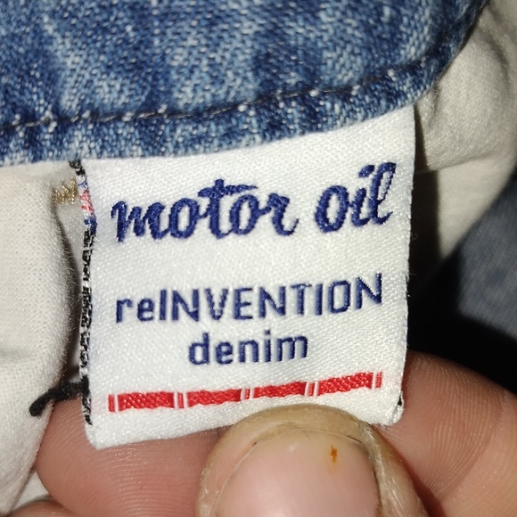 EUC Vintage 34w Motor Oil Wide Leg 90's Baggy Jeans - Picture 4 of 15